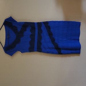 BLUE AND black Dress